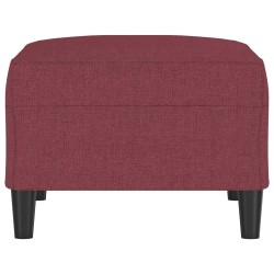 Repose-pied Rouge bordeaux 70x55x41 cm Tissu 