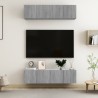 Meubles TV muraux 4pcs Sonoma gris 60x30x30cm Bois d'ingénierie 