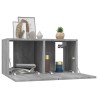Meubles TV muraux 4pcs Sonoma gris 60x30x30cm Bois d'ingénierie 