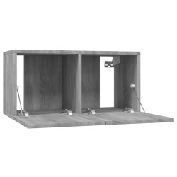 Meubles TV muraux 4pcs Sonoma gris 60x30x30cm Bois d'ingénierie 