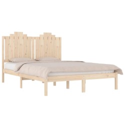 Cadre de lit Bois de pin massif 140x200 cm 
