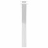 Pieds de table à manger en forme de X, 3 pièces, blanc, 70 x (72-73) cm, acier 