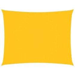 Voile de parasol tissu oxford rectangulaire 4x6 m jaune 