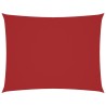 Voile de parasol Tissu Oxford rectangulaire 4x6 m rouge 