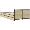 Cadre de lit avec tiroirs sans matelas chêne sonoma 75x190 cm 