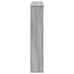 Cadre de cheminée sonoma gris 100x20x100 cm bois d'ingénierie 