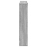 Cadre de cheminée sonoma gris 100x20x100 cm bois d'ingénierie 
