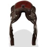 Selle, bridon et col de poitrine Cuir véritable 12 po Marron 