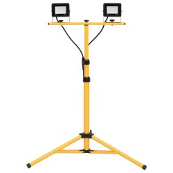 Projecteur à LED avec trépied 2x20 W Blanc froid  