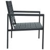 Banc de jardin 120 cm PEHD Gris Aspect de bois 