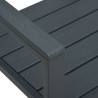 Banc de jardin 120 cm PEHD Gris Aspect de bois 
