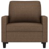 Fauteuil Marron 60 cm Tissu 
