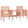 Banc de jardin avec table 2 places bois massif de douglas 