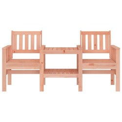 Banc de jardin avec table 2 places bois massif de douglas 