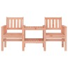 Banc de jardin avec table 2 places bois massif de douglas 