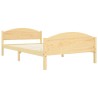 Cadre de lit sans matelas bois de pin massif 120x200 cm 