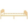 Cadre de lit sans matelas bois de pin massif 120x200 cm 