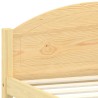 Cadre de lit sans matelas bois de pin massif 120x200 cm 