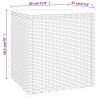 Table d'appoint gris 40x37x40,5 cm poly rotin et verre trempé 