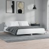 Cadre de lit sans matelas blanc 180x200 cm bois d'ingénierie 