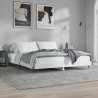 Cadre de lit sans matelas blanc 180x200 cm bois d'ingénierie 