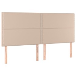 Tête de lit à LED Cappuccino 200x5x118/128 cm Similicuir 