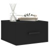 Tables de chevet murales 2 pcs noir 35x35x20 cm 