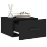 Tables de chevet murales 2 pcs noir 35x35x20 cm 
