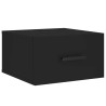 Tables de chevet murales 2 pcs noir 35x35x20 cm 