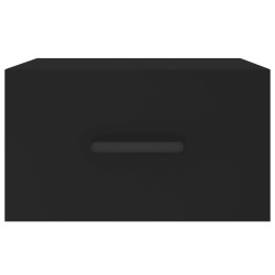 Tables de chevet murales 2 pcs noir 35x35x20 cm 