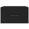 Tables de chevet murales 2 pcs noir 35x35x20 cm 