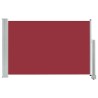 Auvent latéral rétractable de patio 60x300 cm Rouge 