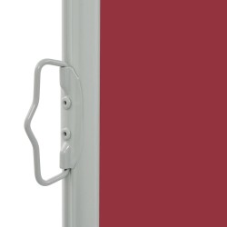 Auvent latéral rétractable de patio 60x300 cm Rouge 