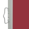 Auvent latéral rétractable de patio 60x300 cm Rouge 