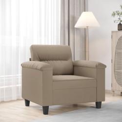 Chaise de canapé Taupe 60 cm Tissu microfibre 