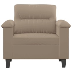 Chaise de canapé Taupe 60 cm Tissu microfibre 