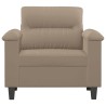 Chaise de canapé Taupe 60 cm Tissu microfibre 