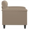 Chaise de canapé Taupe 60 cm Tissu microfibre 