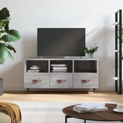 Meuble TV sonoma gris 102x36x50 cm bois d'ingénierie 