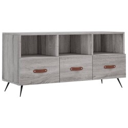 Meuble TV sonoma gris 102x36x50 cm bois d'ingénierie 