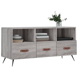 Meuble TV sonoma gris 102x36x50 cm bois d'ingénierie 