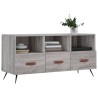 Meuble TV sonoma gris 102x36x50 cm bois d'ingénierie 