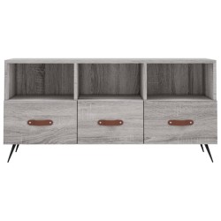 Meuble TV sonoma gris 102x36x50 cm bois d'ingénierie 