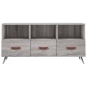 Meuble TV sonoma gris 102x36x50 cm bois d'ingénierie 