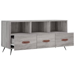 Meuble TV sonoma gris 102x36x50 cm bois d'ingénierie 