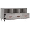 Meuble TV sonoma gris 102x36x50 cm bois d'ingénierie 