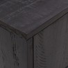 Meuble TV Noir 110x35x48 cm Bois de pin massif 