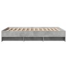 Cadre de lit sans matelas gris béton 135x190 cm bois ingénierie 