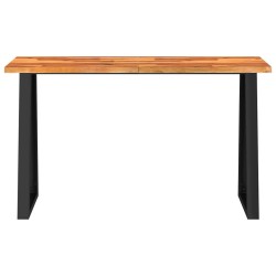 Table console à live edge 140x40x80 cm bois d'acacia solide 