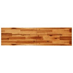 Table console à live edge 140x40x80 cm bois d'acacia solide 